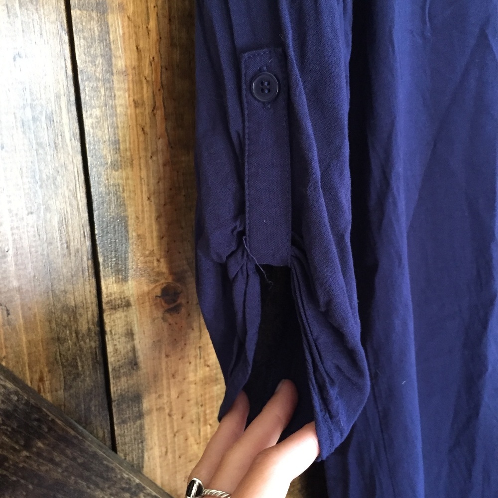 Cable & Gauge navy dress with side slits size XS! - Picture 6 of 8